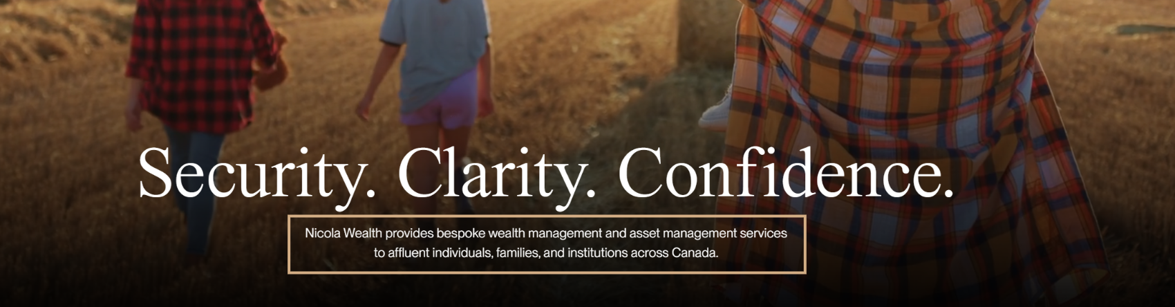 A homepage opening paragraph stating plainly what the firm is, where it is based and who it serves.